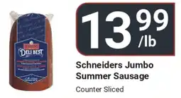 Di Pietro Schneiders Jumbo Summer Sausage offer