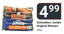 Di Pietro Schneiders jumbo original wieners offer