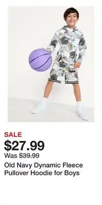 Old Navy Old Navy Dynamic Fleece Pullover Hoodie for Boys offer