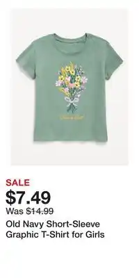 Old Navy Old Navy Short-Sleeve Graphic T-Shirt for Girls offer