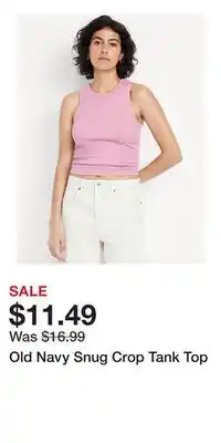 Old Navy Old Navy Snug Crop Tank Top offer