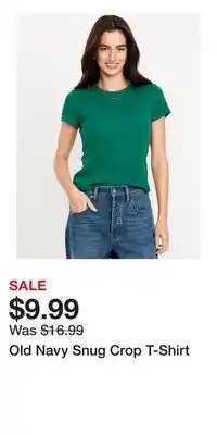 Old Navy Old Navy Snug Crop T-Shirt offer