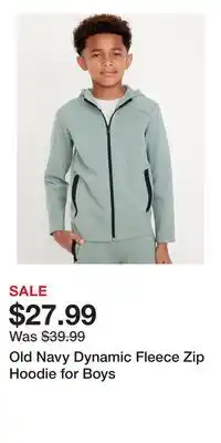 Old Navy Old Navy Dynamic Fleece Zip Hoodie for Boys offer