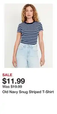 Old Navy Old Navy Snug Striped T-Shirt offer