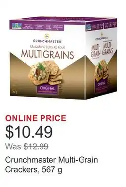 Costco Crunchmaster Multi-Grain Crackers, 567 g offer
