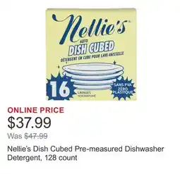 Costco Nellie's Dish Cubed Pre-measured Dishwasher Detergent, 128 count offer