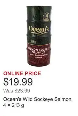 Costco Ocean's Wild Sockeye Salmon, 4 × 213 g offer