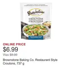 Costco Brownstone Baking Co. Restaurant Style Croutons, 737 g offer