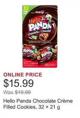Costco Hello Panda Chocolate Crème Filled Cookies, 32 × 21 g offer
