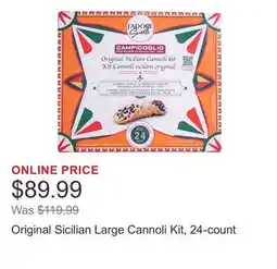 Costco Original Sicilian Large Cannoli Kit, 24-count offer
