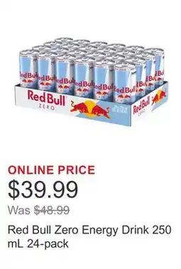 Costco Red Bull Zero Energy Drink 250 mL 24-pack offer