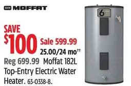 Canadian Tire Moffat 182L Top-Entry Electric Water Heater offer