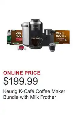 Costco Keurig K-Café Coffee Maker Bundle with Milk Frother offer
