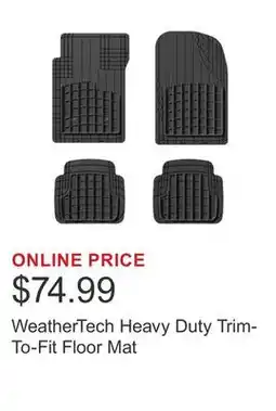 Costco WeatherTech Heavy Duty Trim-To-Fit Floor Mat offer