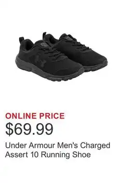 Costco Under Armour Men's Charged Assert 10 Running Shoe offer