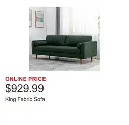 Costco King Fabric Sofa offer