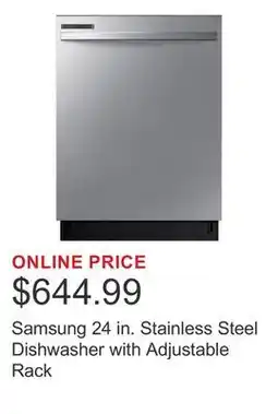 Costco Samsung 24 in. Stainless Steel Dishwasher with Adjustable Rack offer