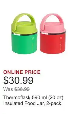 Costco Thermoflask 590 ml (20 oz) Insulated Food Jar, 2-pack offer