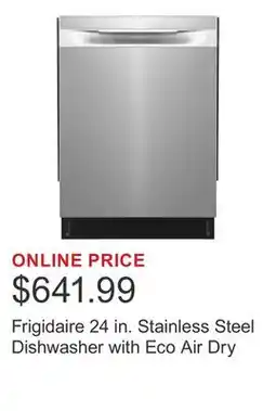 Costco Frigidaire 24 in. Stainless Steel Dishwasher with Eco Air Dry offer