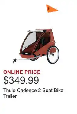 Costco Thule Cadence 2 Seat Bike Trailer offer