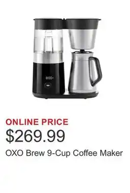 Costco OXO Brew 9-Cup Coffee Maker offer