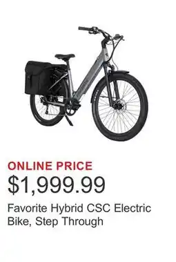 Costco Favorite Hybrid CSC Electric Bike, Step Through offer