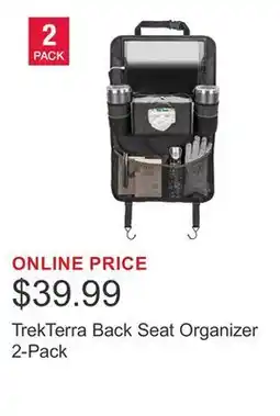 Costco TrekTerra Back Seat Organizer 2-Pack offer