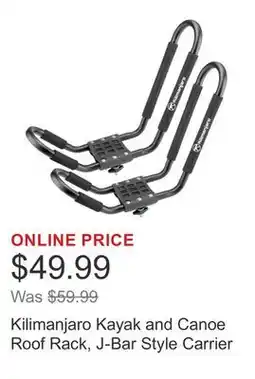 Costco Kilimanjaro Kayak and Canoe Roof Rack, J-Bar Style Carrier offer