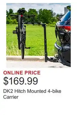 Costco DK2 Hitch Mounted 4-bike Carrier offer