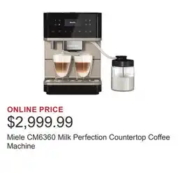 Costco Miele CM6360 Milk Perfection Countertop Coffee Machine offer