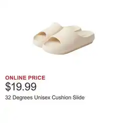 Costco 32 Degrees Unisex Cushion Slide offer
