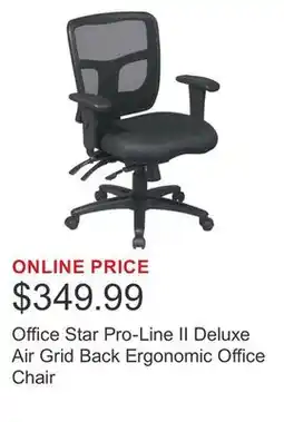 Costco Office Star Pro-Line II Deluxe Air Grid Back Ergonomic Office Chair offer