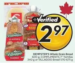 Sobeys DEMPSTER'S Whole Grain Bread offer