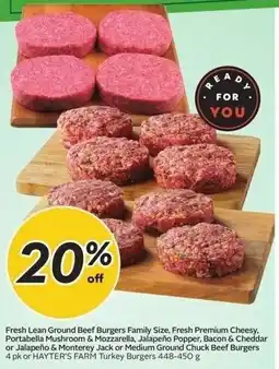 Sobeys Fresh Lean Ground Beef Burgers Family Size offer