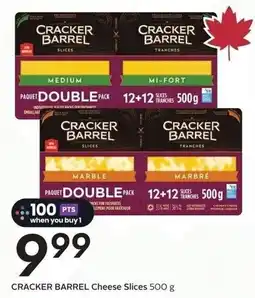 Sobeys Cracker barrel cheese slices offer