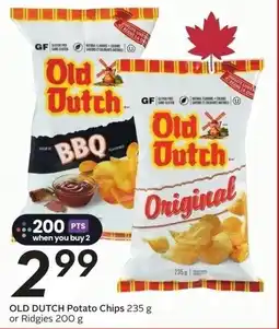 Sobeys Old dutch potato chips or ridgies offer