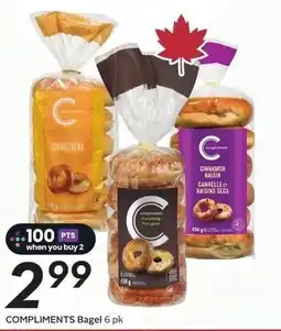 Sobeys Compliments bagel offer