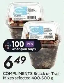 Sobeys Compliments snack or trail mixes selected offer