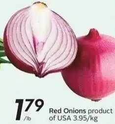 Sobeys Red Onions offer