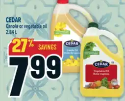 Marché Adonis CEDAR Canola or vegetable oil offer