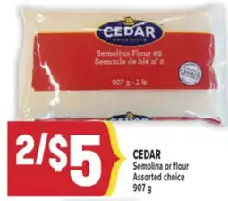 Marché Adonis CEDAR Semolina or flour offer