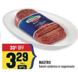 Marché Adonis MASTRO Salami calabrese or soppressata offer