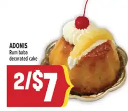 Marché Adonis ADONIS Rum baba decorated cake offer
