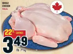 Marché Adonis WHOLE CHICKEN HALAL offer