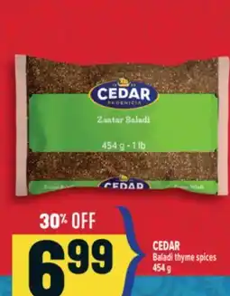 Marché Adonis CEDAR Baladi thyme spices offer