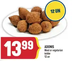 Marché Adonis ADONIS Meat or vegetarian kebbe offer