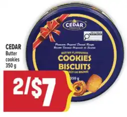 Marché Adonis CEDAR Butter cookies offer