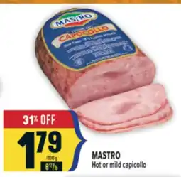 Marché Adonis MASTRO Hot or mild capicollo offer