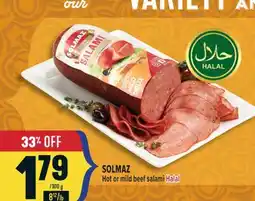 Marché Adonis SOLMAZ Hot or mild beef salami Halal offer