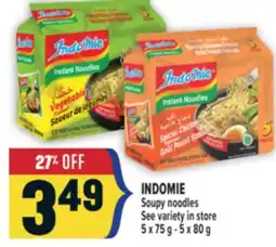Marché Adonis INDOMIE Soupy noodles offer